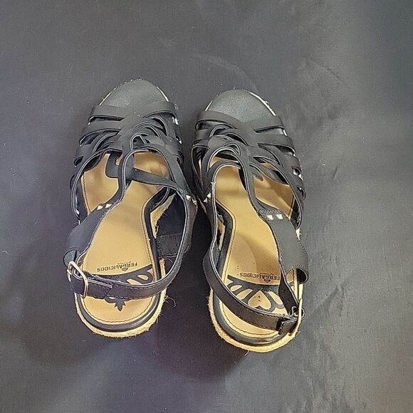 FEGALIECIOUS REINVIGORATE YOUR SUMMER  PLAITED LEATHER TWISTS   SANDALS - Picture 6 of 13